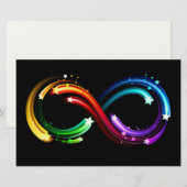 Oneindigheidssymbool van regenboogkometen briefpapier (Voorkant / Achterkant)