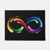 Oneindigheidssymbool van regenboogkometen deurmat (Voorkant)