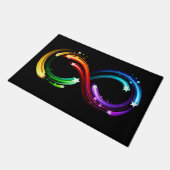 Oneindigheidssymbool van regenboogkometen deurmat (Schuin)