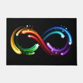 Oneindigheidssymbool van regenboogkometen deurmat (Voorkant)