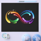 Oneindigheidssymbool van regenboogkometen flyer (Enkel)