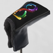 Oneindigheidssymbool van regenboogkometen golfheadcover (3/4 voorkant)