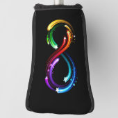 Oneindigheidssymbool van regenboogkometen golfheadcover (Draai 90)