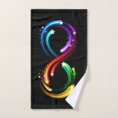 Oneindigheidssymbool van regenboogkometen handdoek (Handdoek)