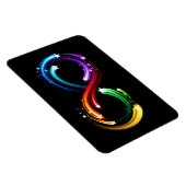 Oneindigheidssymbool van regenboogkometen magneet (Rechterzijde)