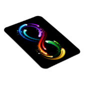Oneindigheidssymbool van regenboogkometen magneet (Rechterzijde)