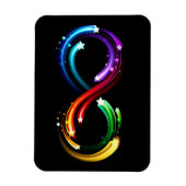 Oneindigheidssymbool van regenboogkometen magneet (Verticaal)