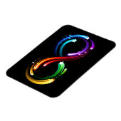 Oneindigheidssymbool van regenboogkometen magneet (Linkerzijde)