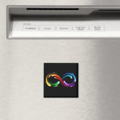 Oneindigheidssymbool van regenboogkometen magneet (Insitu (Vaatwasser))
