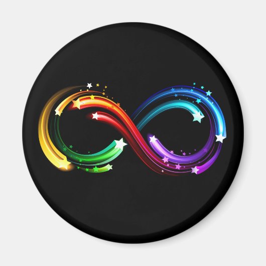 Oneindigheidssymbool van regenboogkometen magneet (Voorkant)