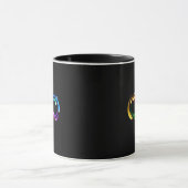 Oneindigheidssymbool van regenboogkometen mok (Midden)
