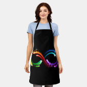 Oneindigheidssymbool van regenboogkometen schort (Gedragen)