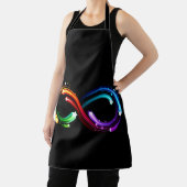 Oneindigheidssymbool van regenboogkometen schort (Insitu)