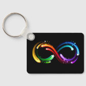 Oneindigheidssymbool van regenboogkometen sleutelhanger (Achterkant)