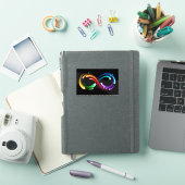 Oneindigheidssymbool van regenboogkometen sticker (iPad Cover)
