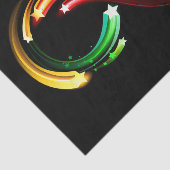 Oneindigheidssymbool van regenboogkometen tissuepapier (Detail)