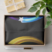 Oneindigheidssymbool van regenboogkometen tissuepapier (Geschenk)