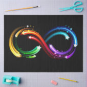 Oneindigheidssymbool van regenboogkometen tissuepapier (Craft)