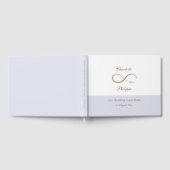 Oneindigheidssymbool Witte Sering Minimalistische  Gastenboek (Volledig)