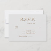 Oneindigheidsteken Goud Witte Aangepaste Naam Trou Kaart (Achterkant)