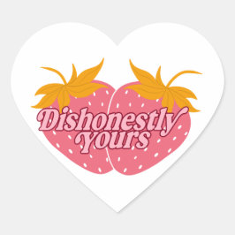 Oneinestly Yours Aardbeien door Haley - Sticker