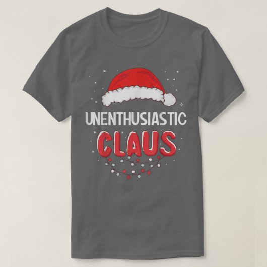 Onenthousiaste kerstkerstkerstprijs t-shirt (Design voorkant)