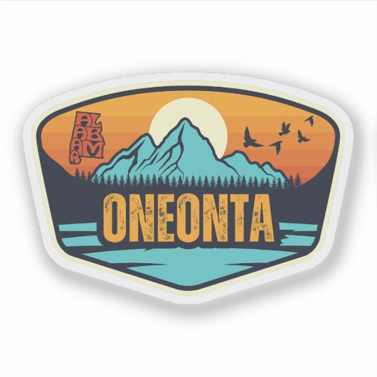 Oneonta, Alabama Sticker (Voorkant)