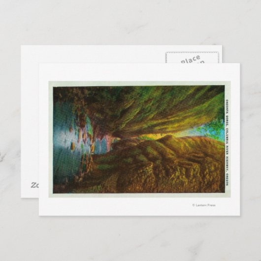 Oneonta Gorge in Columbia River Gorge Briefkaart (Voorkant / Achterkant)