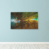 Oneonta Gorge in Columbia River Gorge Canvas Afdruk (Insitu (Houten vloer))