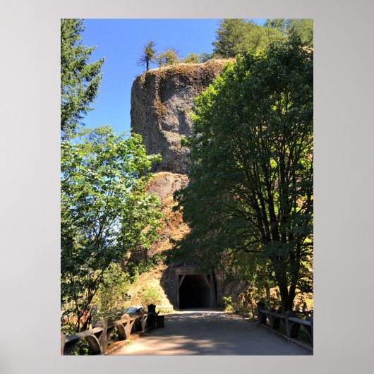 Oneonta Gorge Tunnel, Oregon Poster (Voorkant)