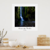 Oneonta-Herfsten in Oregon poster, aanpasbare tite Poster (Keuken)