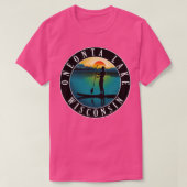 Oneonta Lake Wisconsin Paddleboarding T-shirt (Design voorkant)