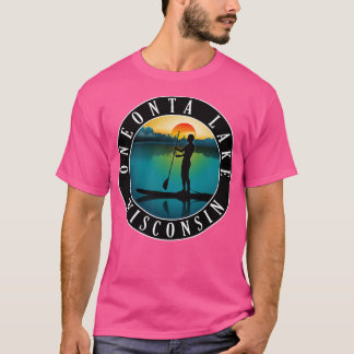 Oneonta Lake Wisconsin Paddleboarding T-shirt