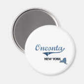 Oneonta New York City Classic Magneet (Voorkant / Achterkant)