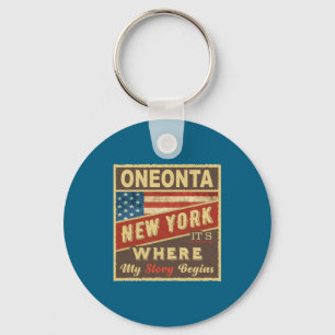 Oneonta Ny Daar Begint Mijn Verhaal _1  Sleutelhanger