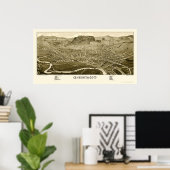 Oneonta, NY Panoramic Map - 1884 Poster (Thuiskantoor)