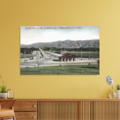 Oneonta Park & Raymond Hotel Canvas Afdruk (Insitu (Woonkamer))