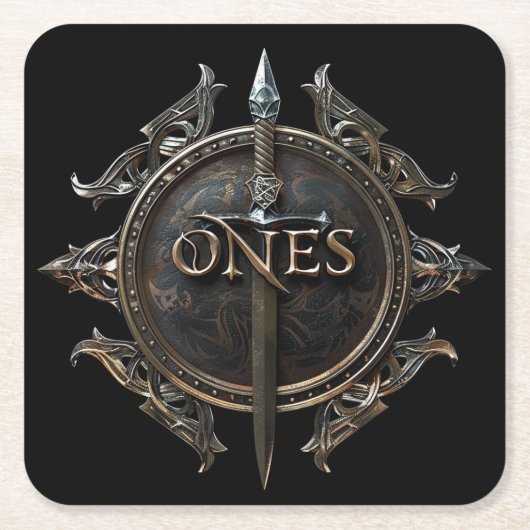 ONEs-badge Kartonnen Onderzetters (Voorkant)