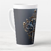 ONEs-badge Latte Mok (Linkerhoek)