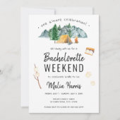 One's More Celebration Camping Bachelorette Kaart (Voorkant)