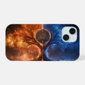 ONEs-structuur iPhone 15 Case (Achterkant horizontaal)