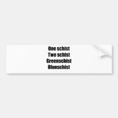 oneschistzwart bumpersticker (Voorkant)