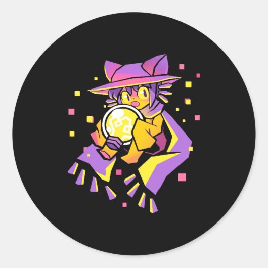 Oneshot Niko Grappige Pack Van Niko Oneshot Dm Mij Ronde Sticker (Voorkant)
