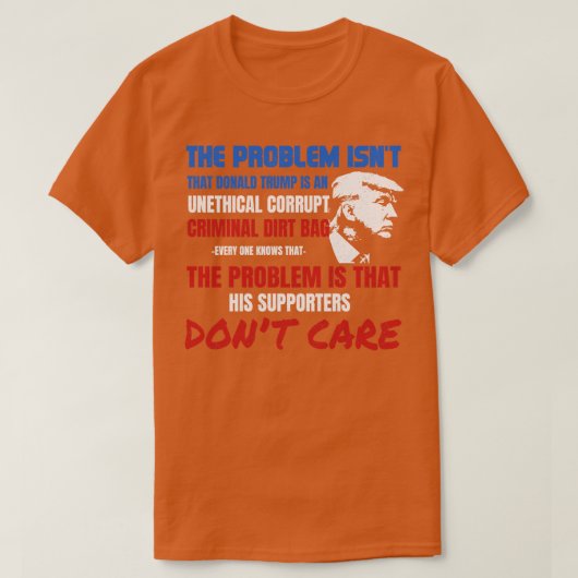 Onethische Corrupte Criminele Dirtbag AntiGift T-shirt (Design voorkant)