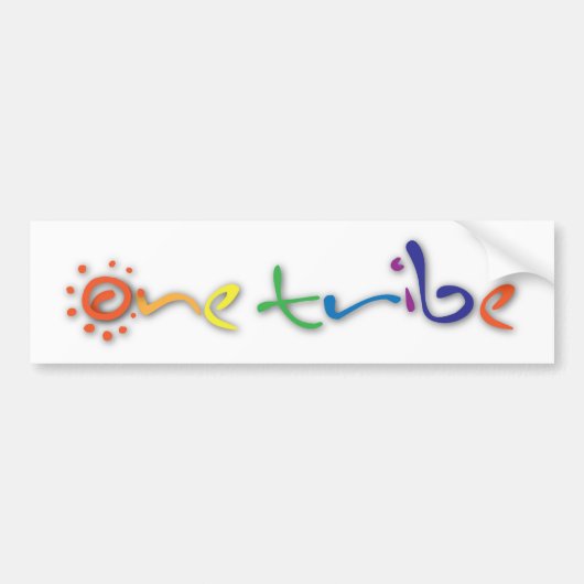 onetribbumstickers bumpersticker (Voorkant)