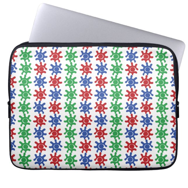 Oneven Abstract Patroon Laptop Sleeve 13-inch (Voorkant)