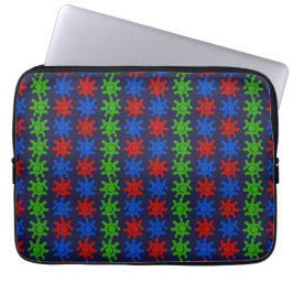 Oneven abstract patroon laptophoes 13 inch laptop sleeve