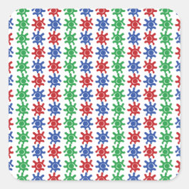 Oneven Abstract Patroon Sticker