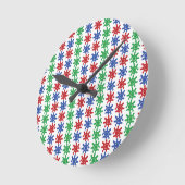 Oneven Abstract Patroonklok Ronde Klok (Hoek)