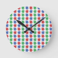 Oneven Abstract Patroonklok